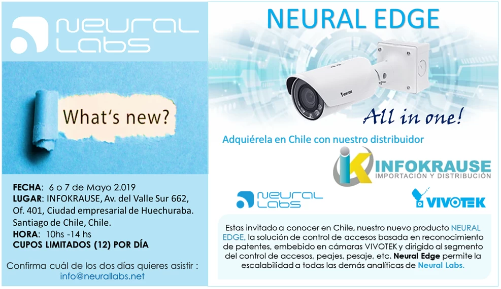 Launching our new product, Neural Edge in Chile 
