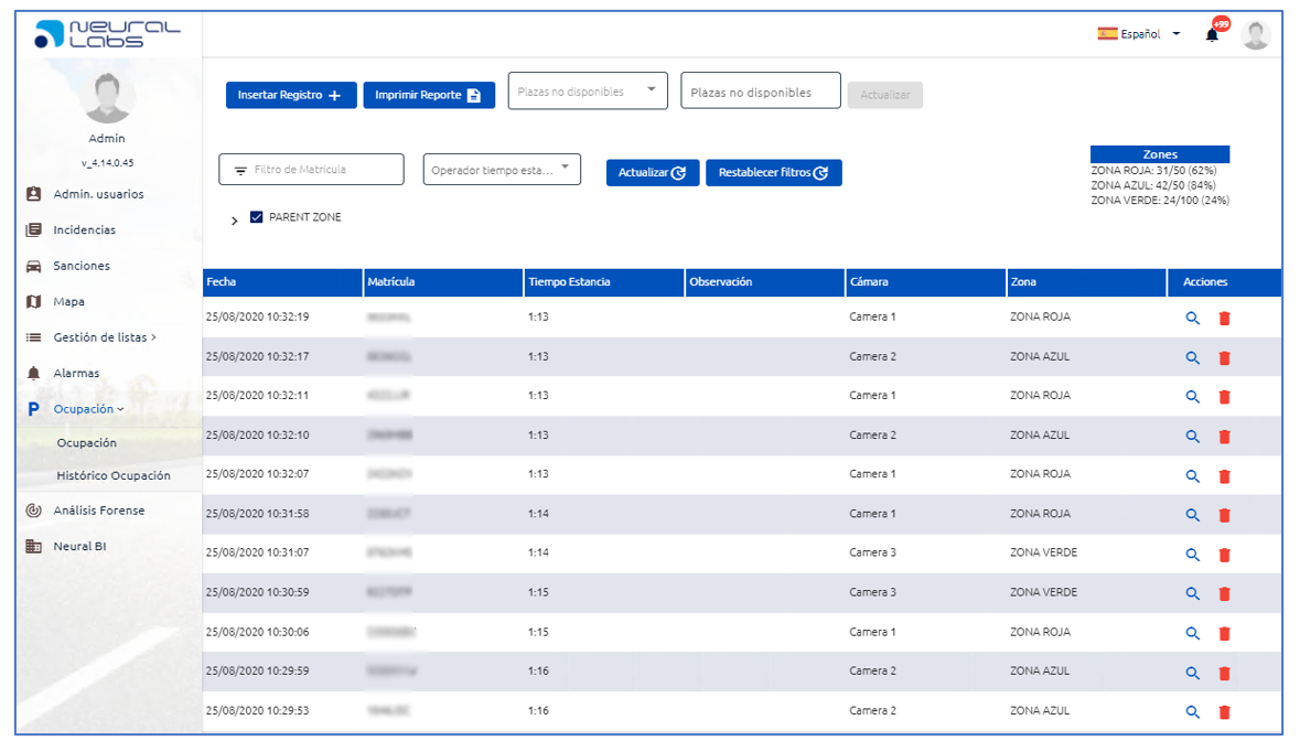 Control de acceso neural labs parking